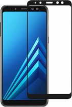 Tempered Glass 2.5D - Glasplaatje - Samsung A5/A8 2018 Transparant - Zwart - Screenprotector