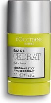 L'Occitane Eau De Cedrat Stick Deodorant Mannen Stickdeodorant 75 g 1 stuk(s)