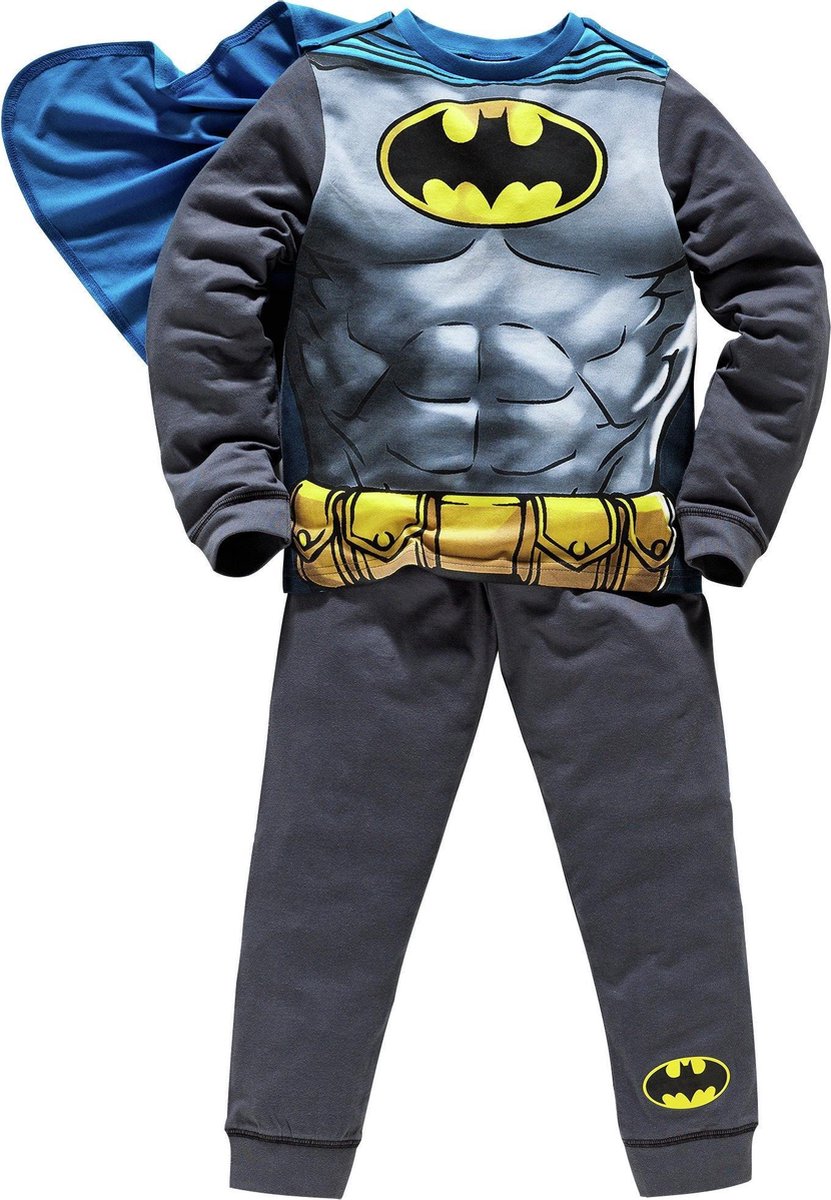 Batman grijs/blauwe pyjama maat 98