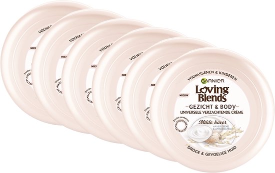Garnier Loving Blends Body Milde Haver Body butter - 6 x 200ml -  Voordeelverpakking | bol