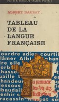 Tableau de la langue française