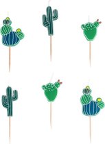 Taarttopper kaarsjes Cactus