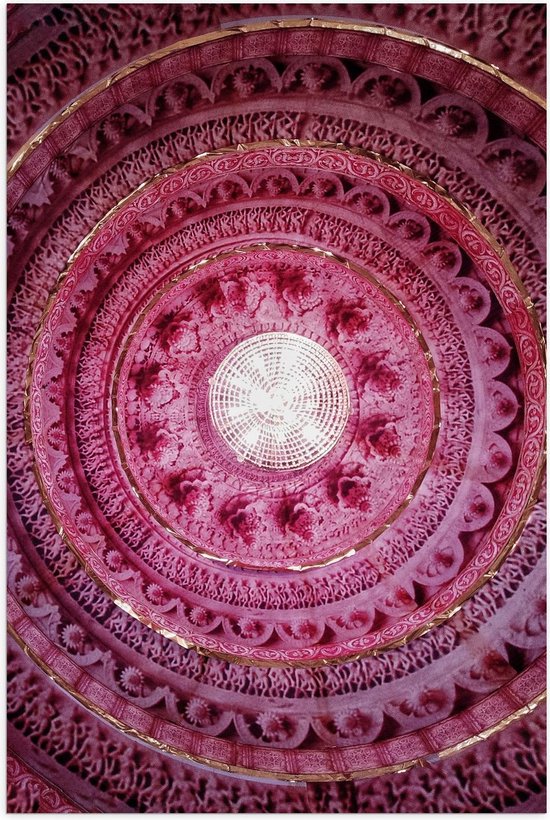 Poster - Roze Koepel - Foto op Posterpapier