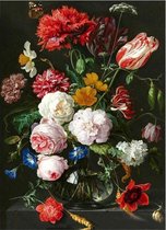 Diamond painting – Bloemen in vaas – 30 x 40 cm – Volwassenen –  Jong en Oud – Diamant schilderen – Zelf schilderijen maken – Hobby – Volledige dekking