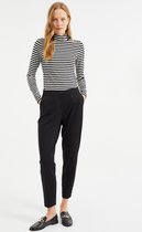 WE Fashion Dames tricot slim fit stretch pantalon