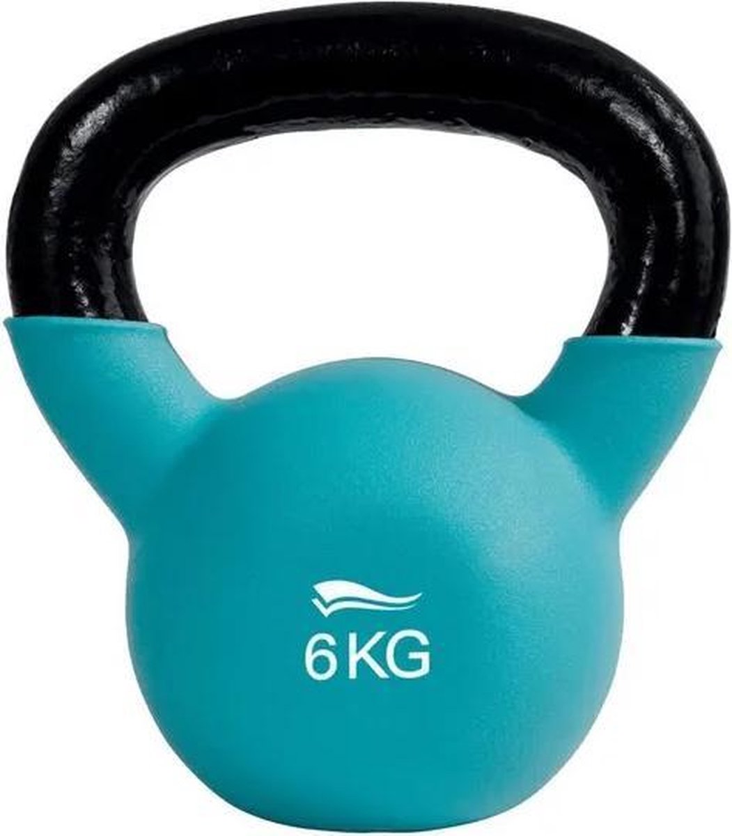 Kettlebell - Kettlebell 6 KG - Kettlebell Gietijzer - Kettlebell - focus fitness