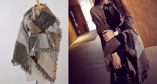 emulsie Trots petticoat Grote trendy sjaal, Omslagdoek 2,50 x 0,70 meter | bol.com
