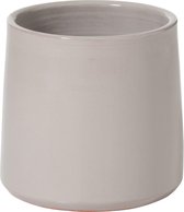 J-Line Bloempot Rond Keramiek Grijs Small Set van 2 stuks