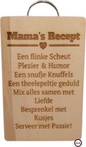 Gepersonaliseerde Snij / Serveer Plank Broodplank  - Gelaserd - Gegraveerd  -Keuken -Spreukbord  -Quote - Spreuken -Spreuk - Handgemaakt- eigen tekst - beukenhout - Cadeau - Hout - Moederdag - Verjaardag