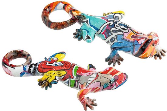 salamander gecko - poly gecko pop art