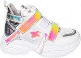 Ewoll Dames Sneaker met hoge zool - Wit - Maat 37