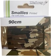Mr. Lacy schoenveters-Plat-Smallies printed Valley/Camo 90cm lang 8mm breed High Quality