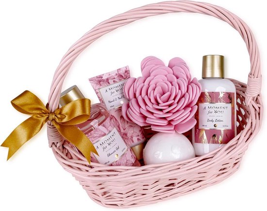 Cadeau de Saint Valentin femme - Un moment pour vous - cadeau de bain dans  un panier... | bol.com