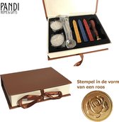 Wax stempel - Zegel set - Wax stempel set met cadeauverpakking - 3 kleuren
