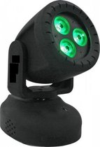 Mini Moving Head LED Beam LSY081A - 3 x 8w RGBW 4-in-1 - Geluidsensor - Geluidsbesturing - Zwart