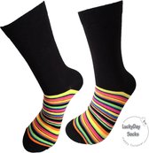 Verjaardag cadeau - Secret stripes Sokken - Sokken - Leuke sokken - Vrolijke sokken - Luckyday Socks - Sokken met tekst - Aparte Sokken - Socks waar je Happy van wordt - Maat 42-47