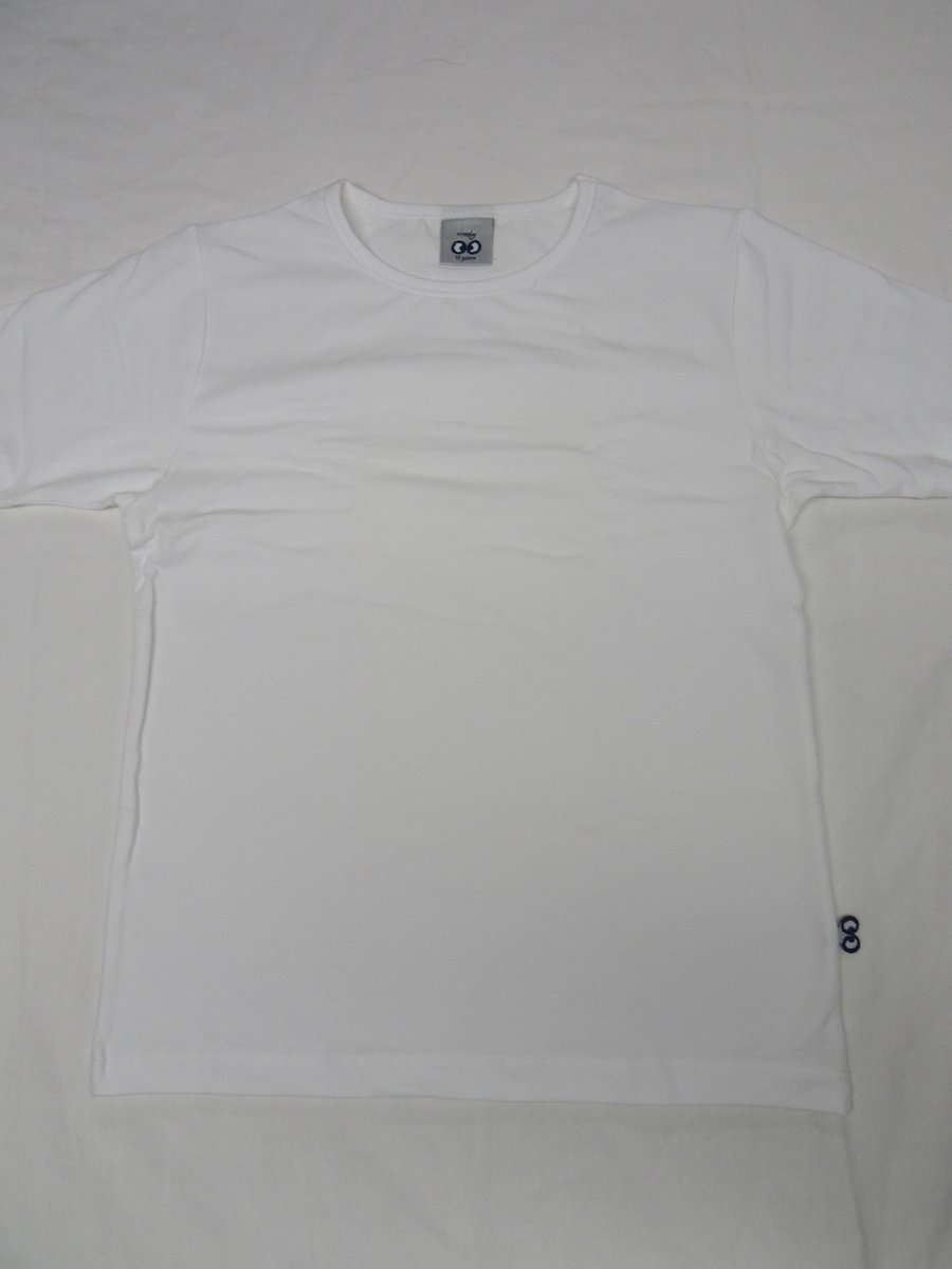 Woody Basis Jongens T-shirt Korte Mouw Wit Wit 12A