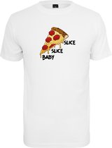 Heren T-Shirt Slice Slice Baby Tee wit