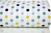 English Home Baby Pique Coverlet - Sprei - Gestippeld Bedrukt - Blauw, Gezond, 100% katoen 100x150cm