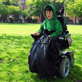 zwarte kids kinder Voetenzak rolstoeldeken rolstoel beenwarmer scootmobiel beenzak deken kinderbeenzak Wheelchair Cosy  kids