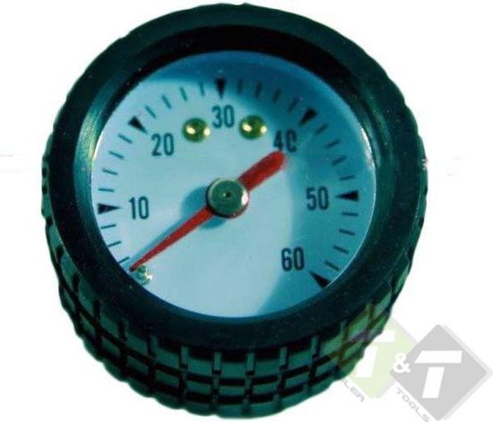 Foto: Bandenspannings meter drukmeter 0 tot 4 bar bereik