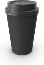 Koffiebeker Karton 70,3mm 180ml 7oz Vendingcup Zwart 100 Stuks + deksels - wegwerp papieren bekers - drank bekers - milieuvriendelijk - Koffiebeker – koffie beker – wegwerpbeker –