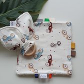 RiFresh | labeldoekje racekar - knuffeldoekje - baby kraamcadeau idee