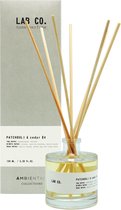 LABCO Home- Perfume Geurstokjes - Patchouli & Cedar- warm zacht - 100 ml Diffuser NAJAARS TOPPER