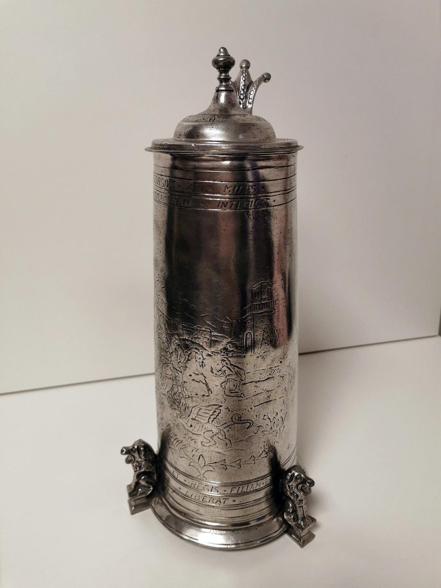 Schenkkan - Kurz edeltin - 36cm.