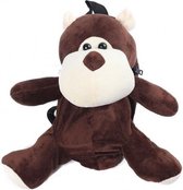 Kinderrugtas Pluche Aap Rugzak Bruin Mihella
