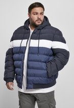 Urban Classics Puffer winterjas -XL- Colorblock Bubble Blauw