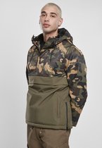 Urban Classics Pullover Jas -M- Camo Mix Groen/Bruin