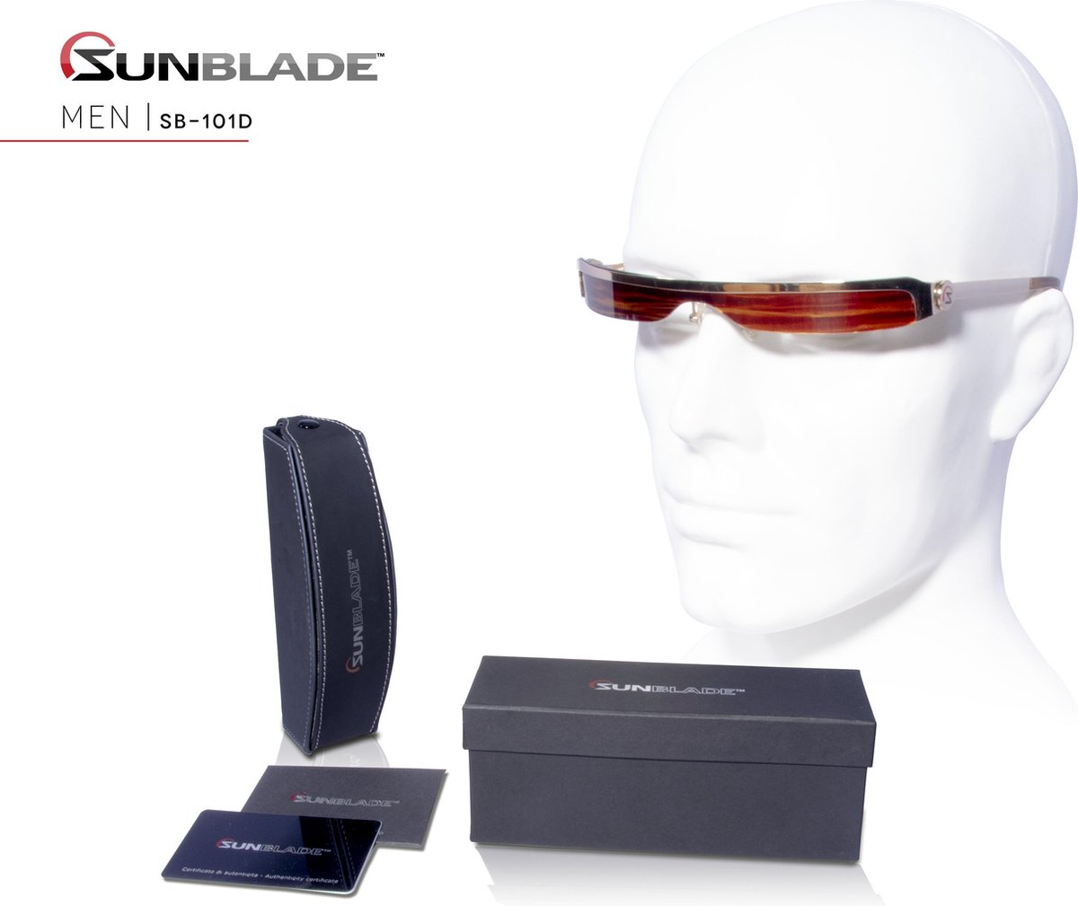 Sunblade SB-101D Fashion - Design zonnebril - Uniek ontwerp zonder glazen!