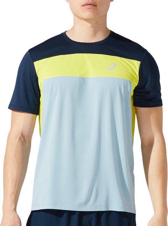 Chemise de sport Asics - Taille XL - Femme - gris clair / gris / jaune |  bol.com