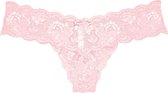 NEVER SAY NEVER CUTIE LACE THONG - Pink Lilly