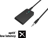 DrPhone SKYLINK mini – Wireless Audio Transmitter / Receiver - aptX low Latency – Bluetooth 5.0 – Zender & Ontvanger – 3 in 1 – RX / TX -Draadloze Adapter – Voor TV / PC - Zwart