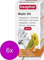 Beaphar Multi-Vitamine Papegaaien - Vogelapotheek - 6 x 20 ml