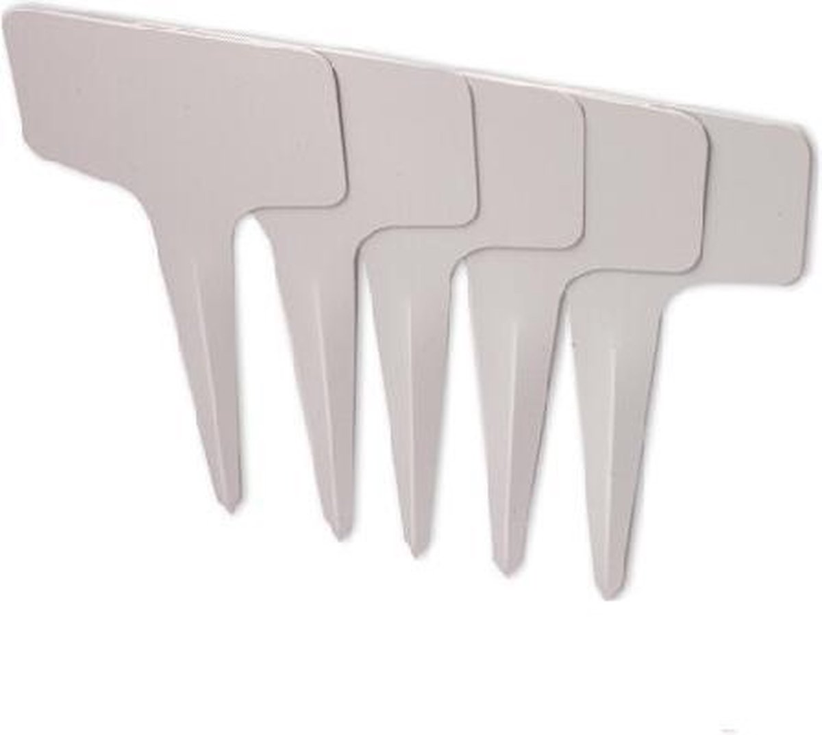 Surdefens Plantenetiketten 100 stuks plastic waterdichte witte 4 inch tuinplant naamlabels voor identificatie en markering