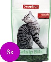 Beaphar Catnip-Bits Vitamin - Kattensnack - 6 x 150 g