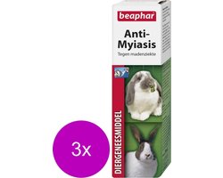 3x Beaphar Anti-Myiasis Spray Madenziekte Konijn 75 ml