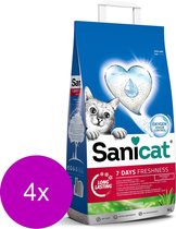 Sanicat Aloe Vera Geur - Kattenbakvulling - 4 x 4 l