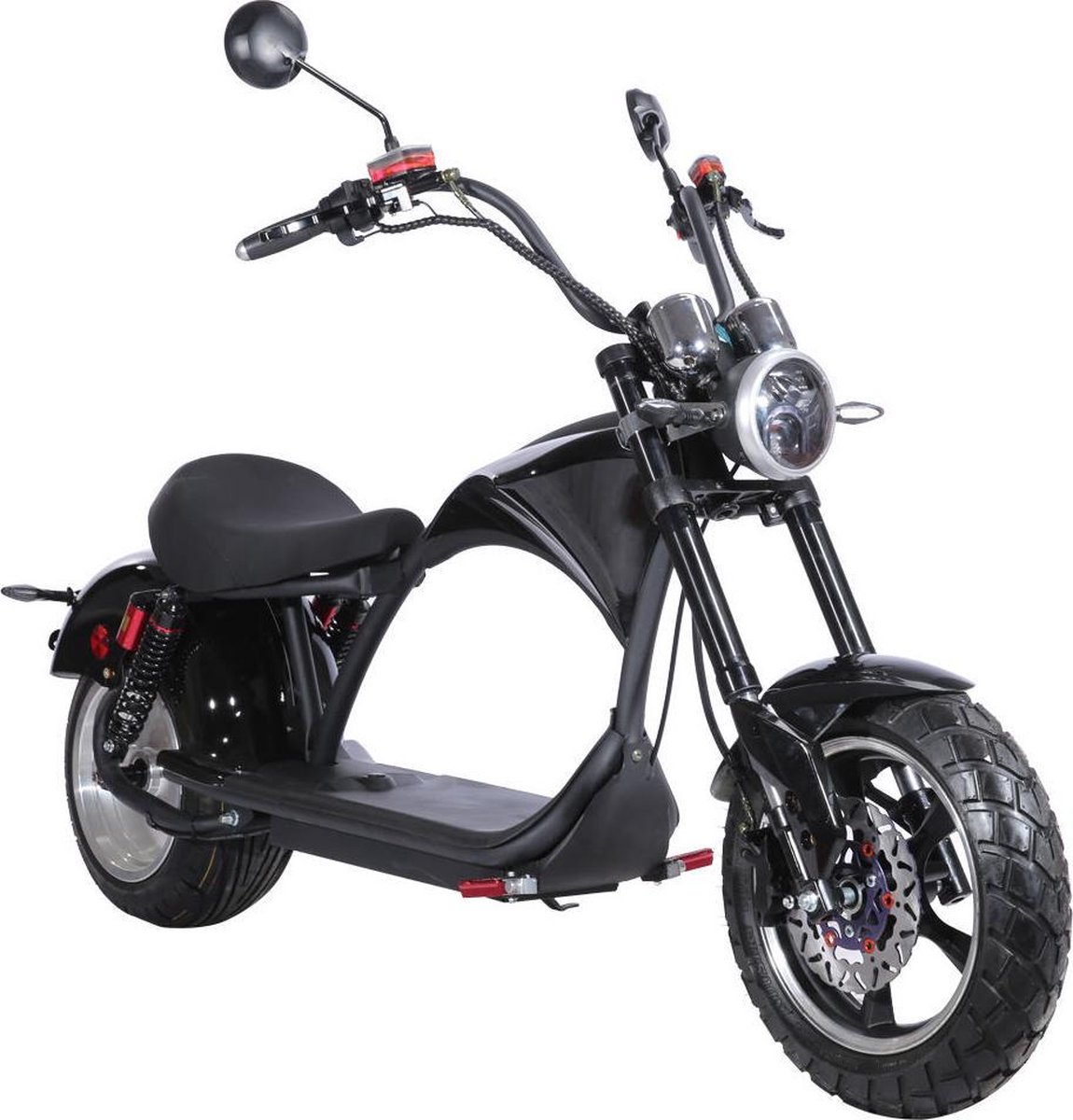 Fastic® Elektrische Scooter - 2021 - Harley Davidson - 45km/h - E-Chopper -  Zwart -... | bol.com