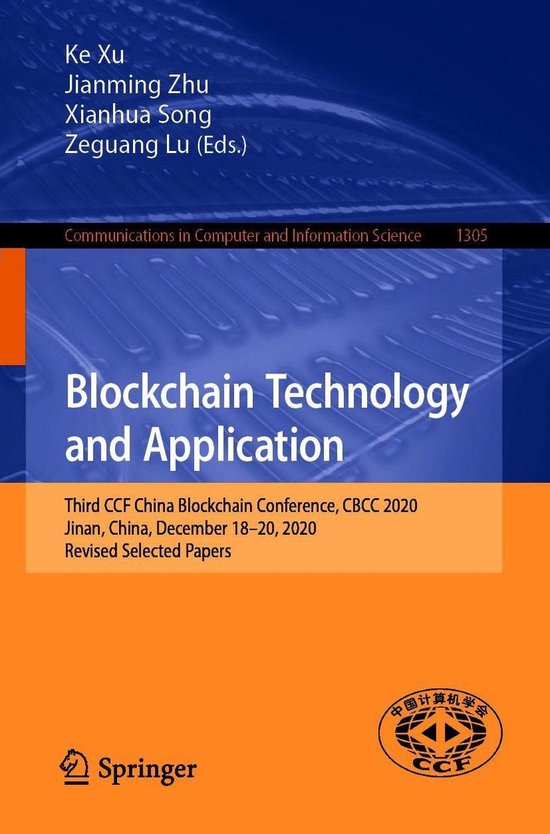 Springer Nature Proceedings Computer Science - Blockchain Te ... - cover