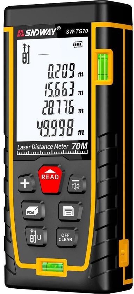 SNDWAY Télémètre laser numérique 50m, ruban à mesurer, distance mètre ruban  à prix pas cher
