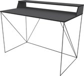 Maison’s Bureau – Tafel – Laptoptafel – Computertafel  – Bureautafel  – Industrieel – Zwart – 63x120x89cm