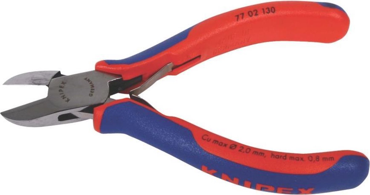 Knipex Taglio preciso di fili sottili e cavi – filo morbido anche fino a 1 6 mmPicco 77 02 130 Elektronica en fijnmecha