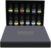Etherische Essentiële Oliën 12 stuks - 100% puur en natuurlijk - Essentiële olie set - Geschikt Voor Geurverspreider Of Aromadiffuser