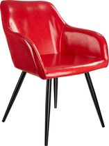 tectake - Stoel Marilyn kunstleer rood/zwart SKU: 403675