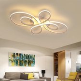 Uniclamps Moderne Plafondlamp - Wit kleur - Dimbaar met Afstandsbediening - Moderne lamp - Woonkamerlamp - Slaapkamer - Plafoniere - ACTIE €299,95