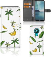 Beschermhoes Nokia 3.4 Flip Case Banana Tree